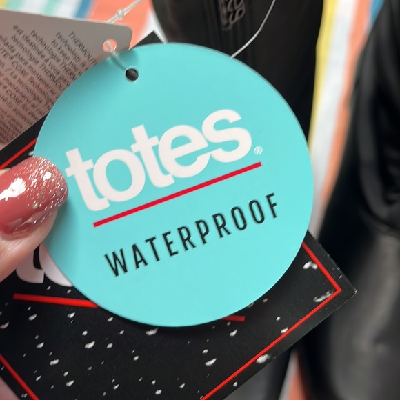 NIB Totes Black Women's Nicole Waterproof Snow Boots Size 10 - Picture 4 of 10